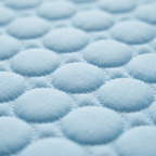 Close-up of the round pebble-quilted ice-silk cooling fabric
